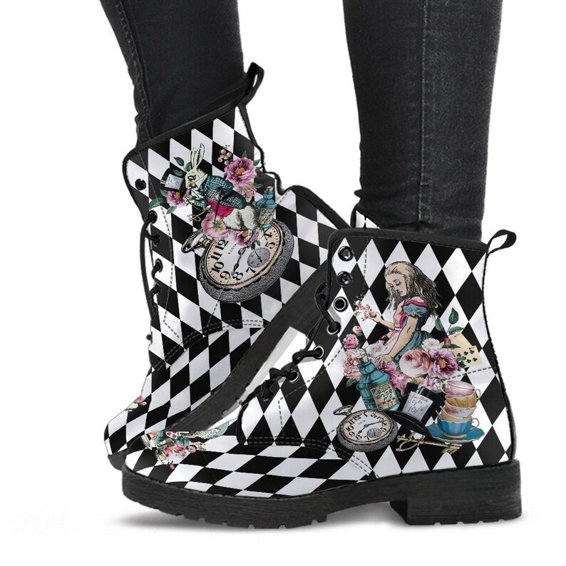 alice in wonderland combat boots