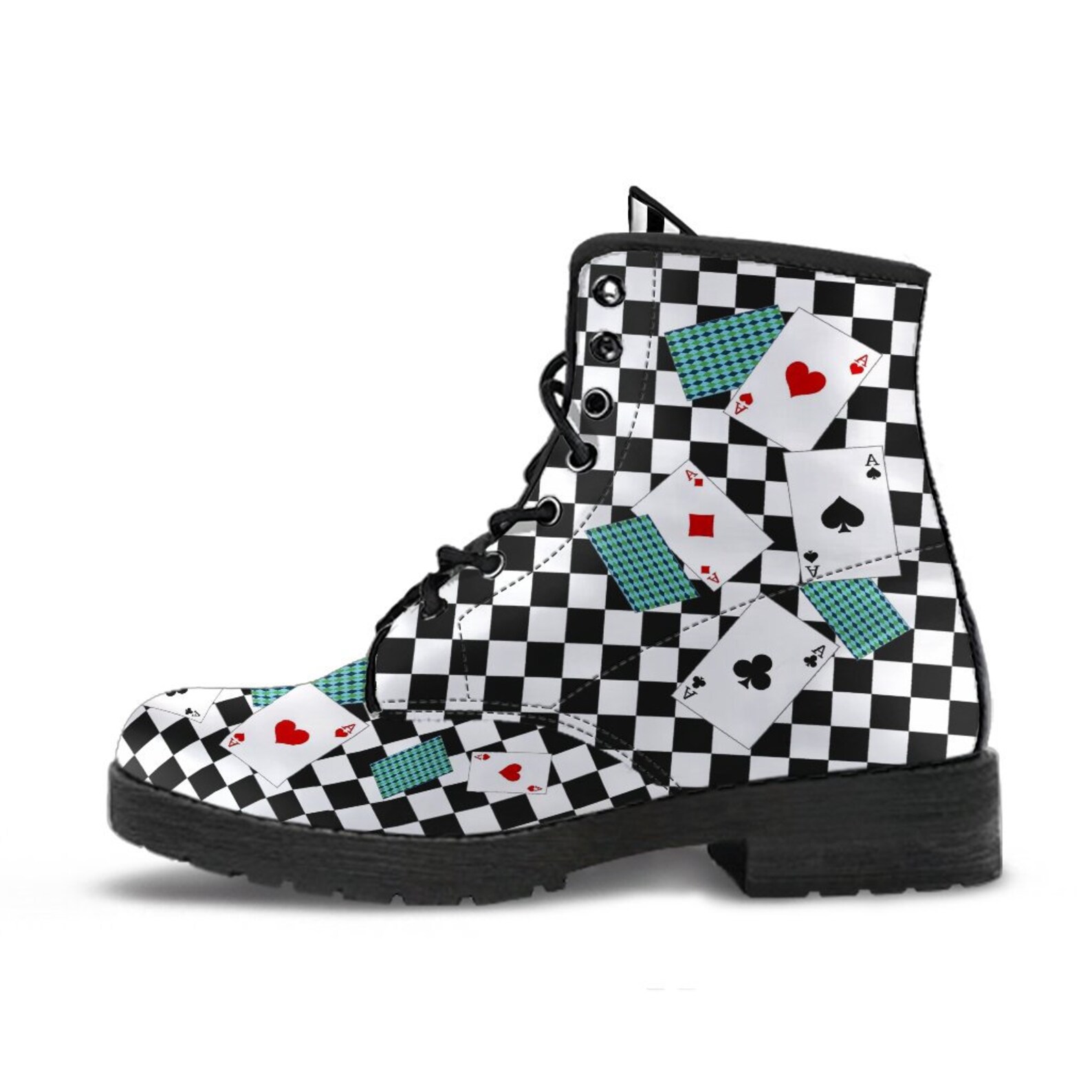 alice in wonderland combat boots