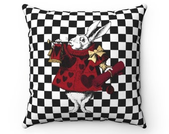 Pillow Cover - Alice in Wonderland Gifts 35E Red Series, Birthday Gift Ideas, Home Décor, Home and Living, Pillow Insert Not Included.