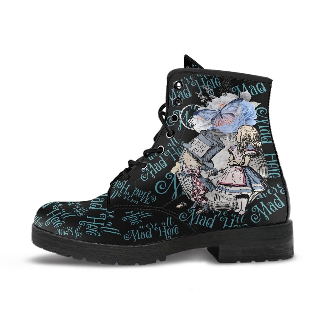alice in wonderland combat boots