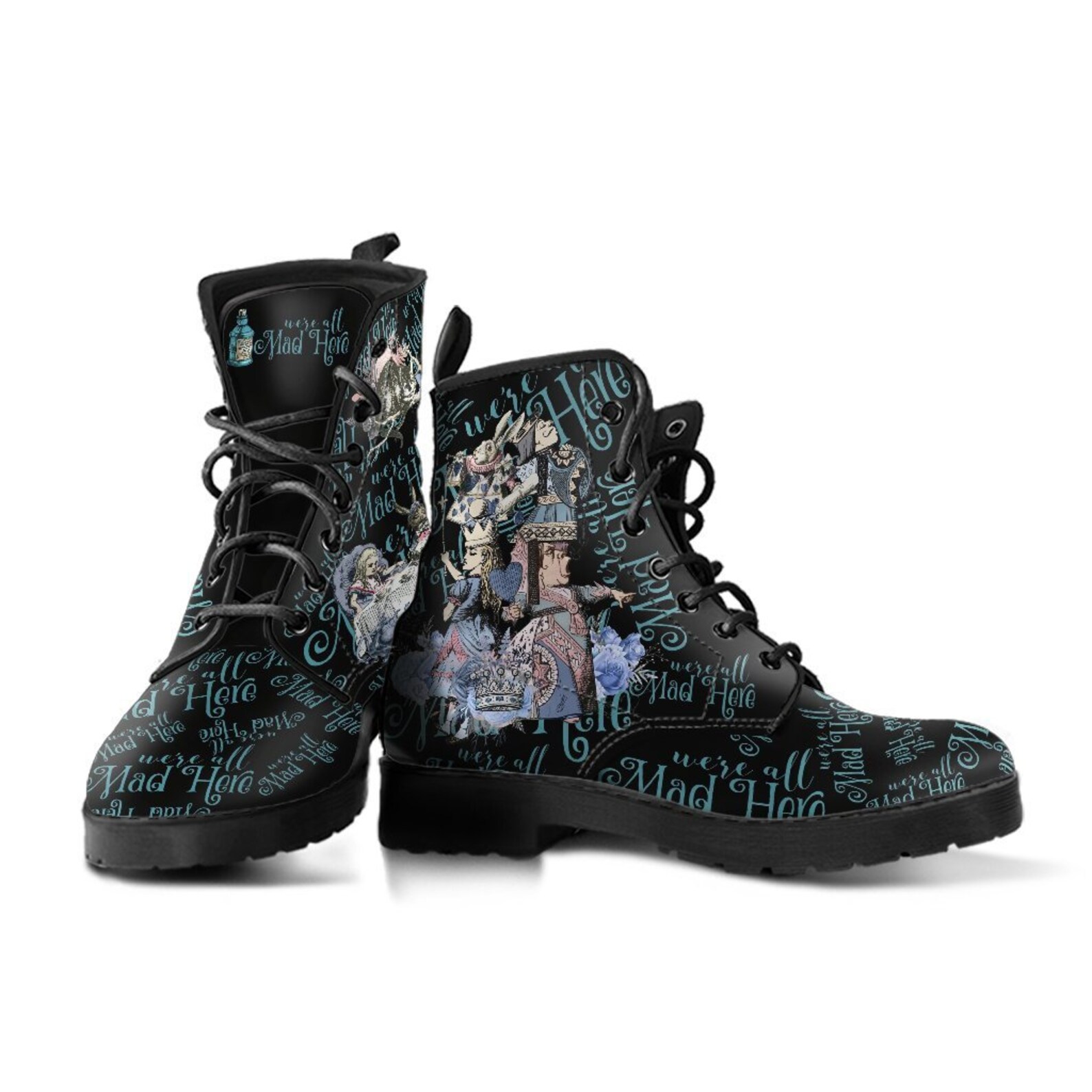 alice in wonderland combat boots