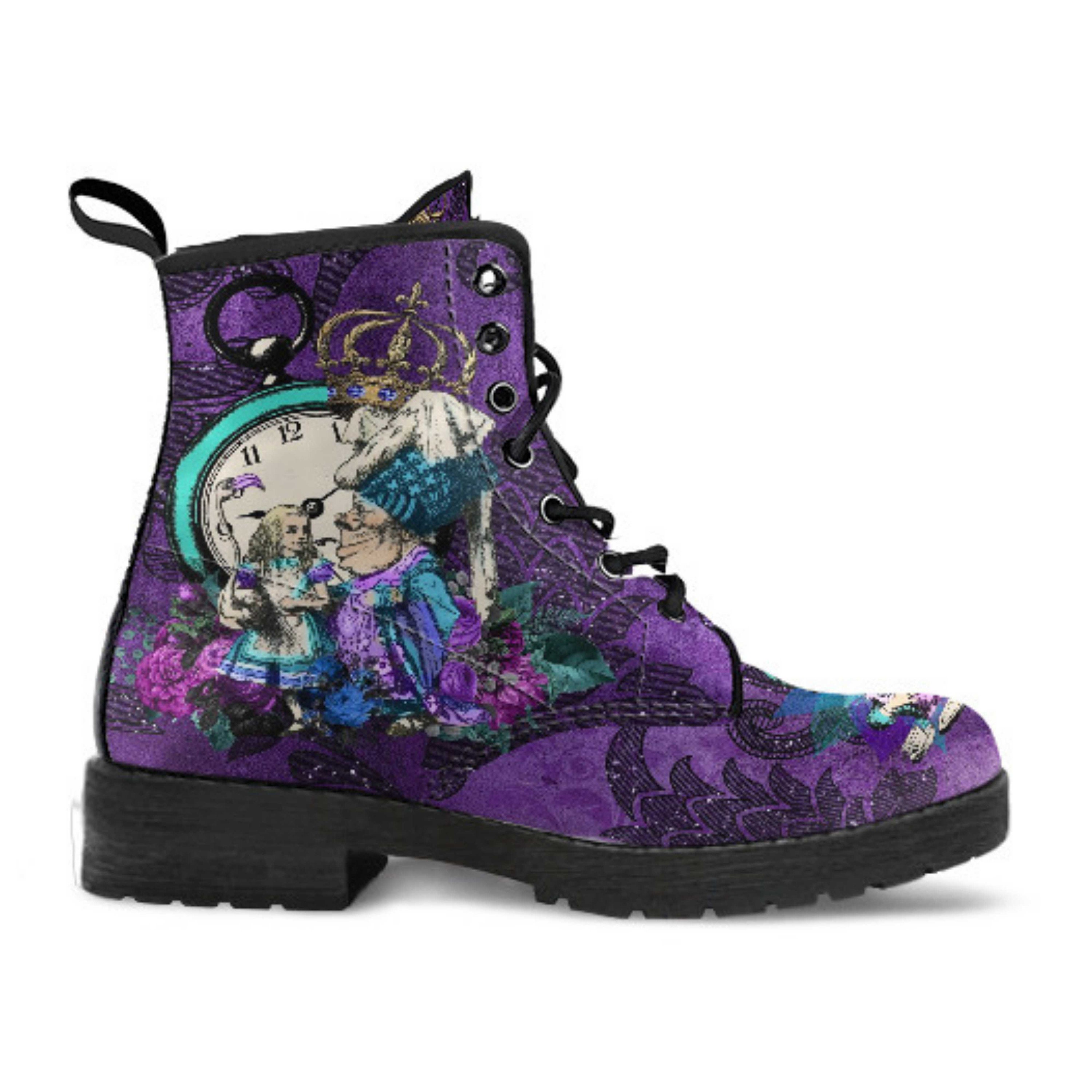 alice in wonderland combat boots