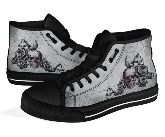 High Top Sneakers Goth Shoes 101 Custom Shoes Custom - Etsy