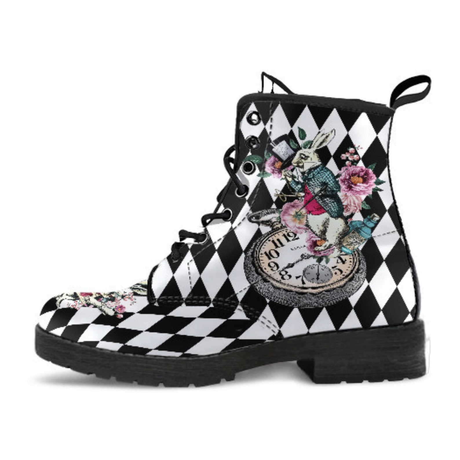 Combat Boots Alice in Wonderland Gifts 43 Colorful Series Etsy