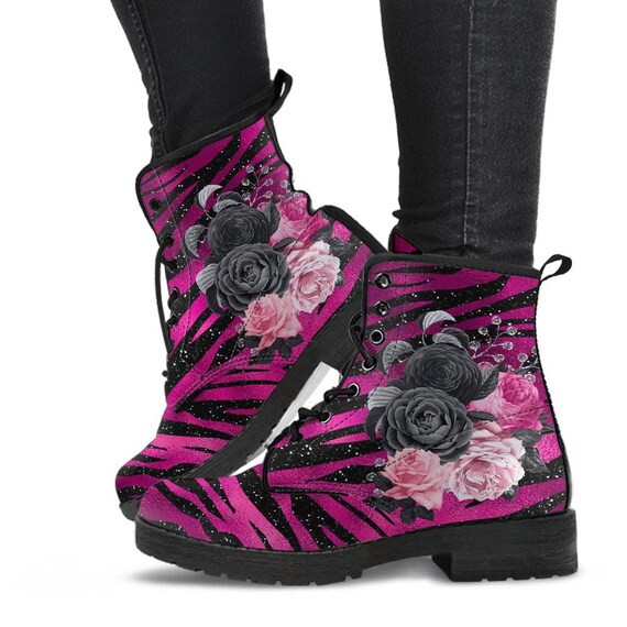Schuh Springerstiefel Rosa Damenstiefel Springerstiefel Pink Sissi Miss Hohe Damen