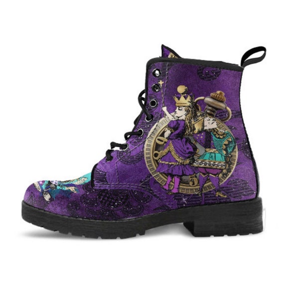 Botas militares moradas sale