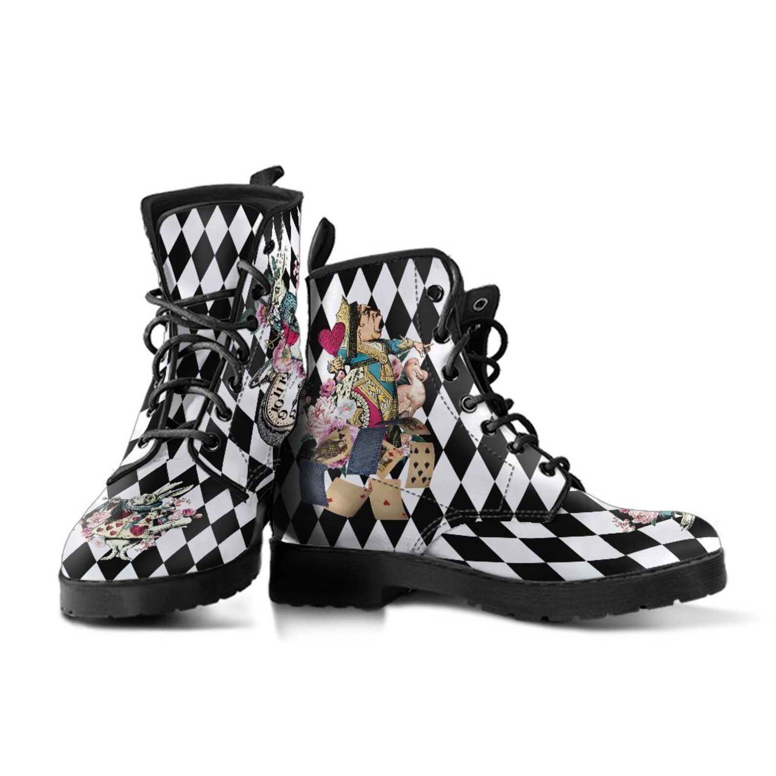 alice in wonderland combat boots