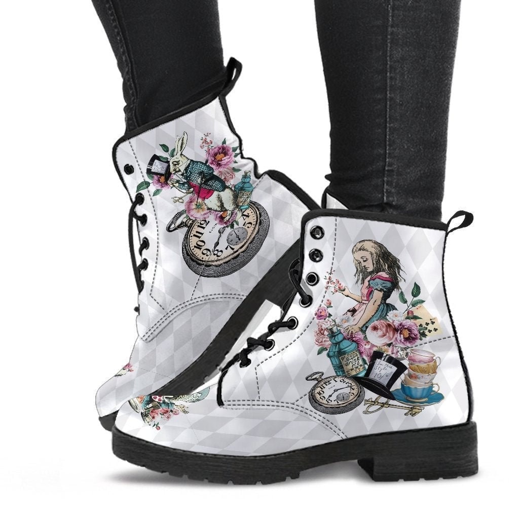 alice in wonderland combat boots