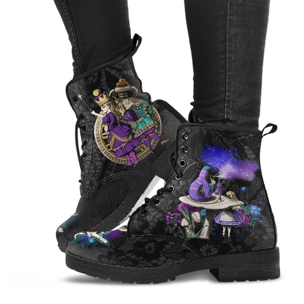 alice in wonderland combat boots