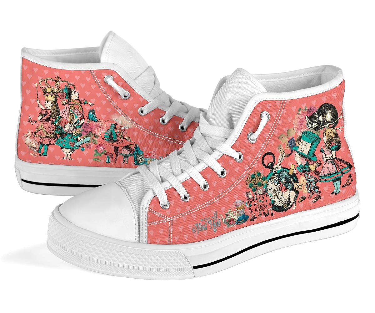 Kids High Top Sneakers - Alice in Wonderland Gifts #101 US3