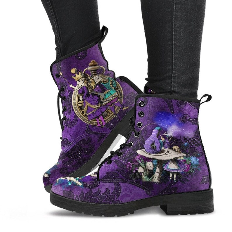 alice in wonderland combat boots