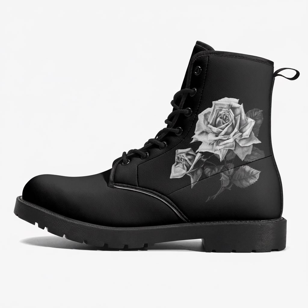 Vintage 90s Combat Leather Boots - Etsy