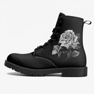 Vintage 90s Combat Leather Boots - Etsy display picture 3