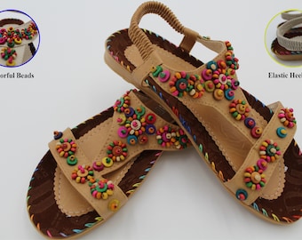 Sandalias con cuentas