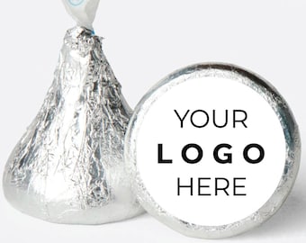 Custom Personalized Wedding Hershey Kisses Labels Only - Add Your Logo Brand Design - DIY Custom Personalized Labels and Stickers - 108pcs