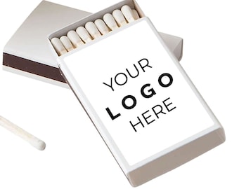 Custom BULK Wedding Matches - Add Your Logo - Promotional Products - DIY Custom Wedding Party Favors - Wedding Favor Ideas - Sold in 50pcs
