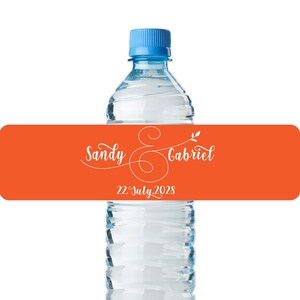 24pcs - Bulk Water Bottle Labels Stickers - Vine Theme Design Water Proof Bottle Band Label Stickers - Wedding Decor Favor DIY Water Label