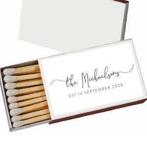BULK Wedding Matches - Custom Match Boxes - Wedding Favors - Shower Favors - Custom Party Favors - Wedding Favor Ideas - Sold in 50pcs