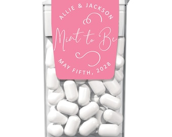 Personalized Wedding Tic Tac Mint to Be - Tic Tac Labels Custom Printed Wedding Favor Gifts - Tic Tac 1oz Size LABELS ONLY 36pcs