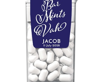 Personalized Bar Mintsvah Candy Labels Bar Mintsvah Tic Tac Labels Custom Printed Graduation Favor Gifts Tic Tac 1oz Size LABELS ONLY 36pcs