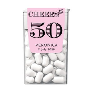 Personalized Birthday Tic Tac Mints - Tic Tac Labels Custom Printed Party Favor Gifts - Tic Tac 1oz Size LABELS ONLY 36pcs