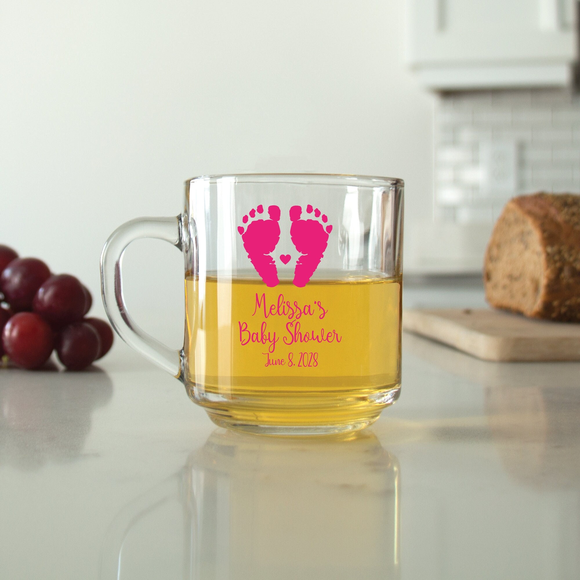 A 24 Pcs - Personalized Coffee Mug - Baby Feet - Unique