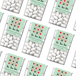 Personalized Wedding Tic Tac Mint to Be - Tic Tac Labels Custom Printed Wedding Favor Gifts - Tic Tac 1oz Size LABELS ONLY 36pcs