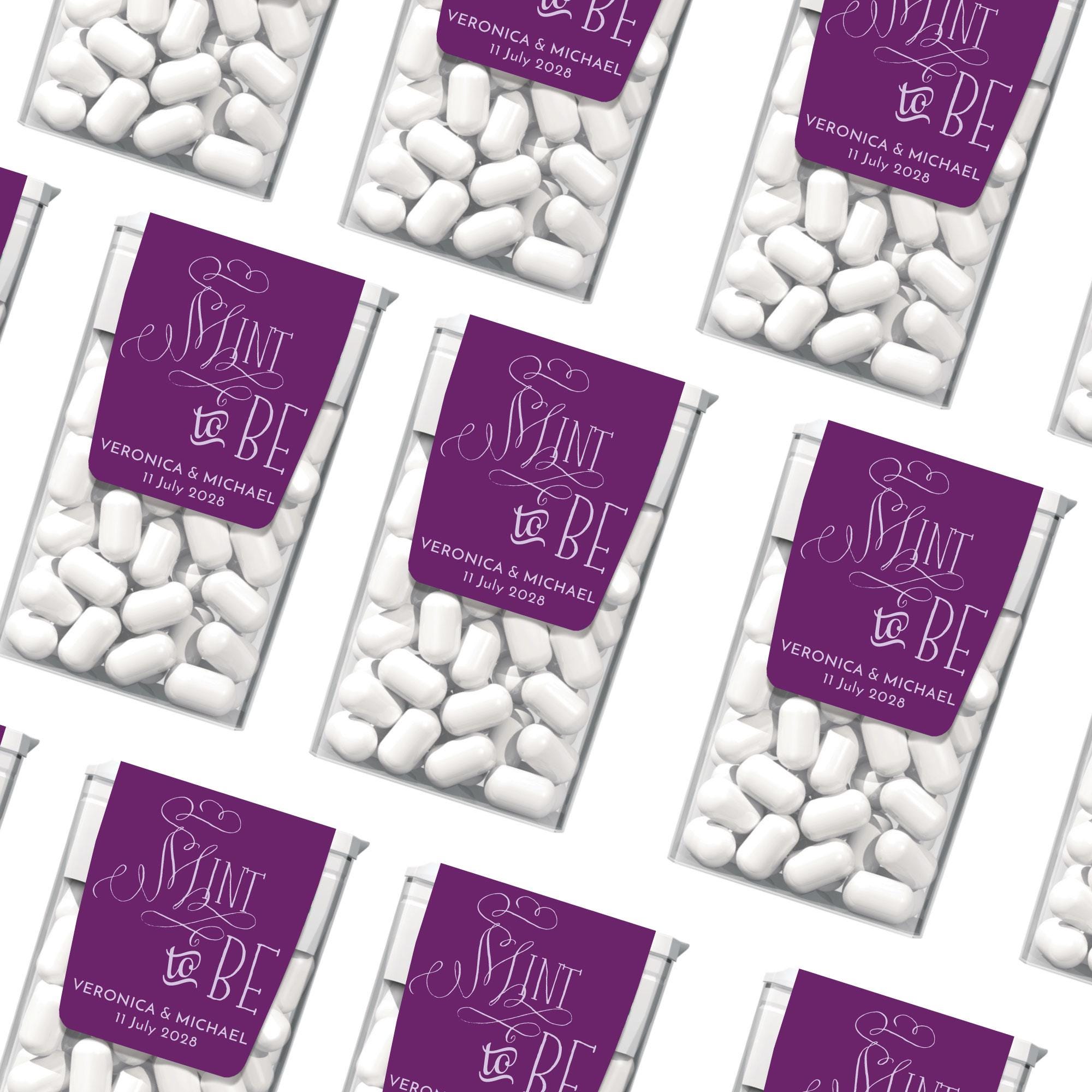 Personalized Wedding Tic Tac Mint to Be - Tic Tac Labels Custom Printed Wedding Favor Gifts - Tic Tac 1oz Size LABELS ONLY 36pcs