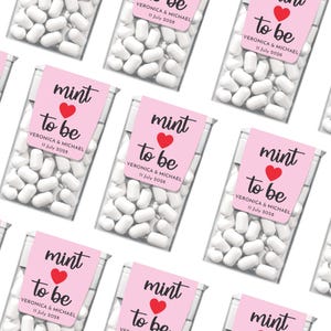 Personalized Wedding Tic Tac Mint to Be - Tic Tac Labels Custom Printed Wedding Favor Gifts - Tic Tac 1oz Size LABELS ONLY 36pcs