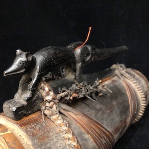 Rare wildboar darts container/ quiver Dayak Borneo collection#9