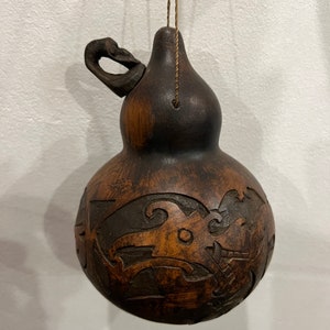 手作りの中国龍瓢箪瓶：風水アート彫刻 - Etsy 日本