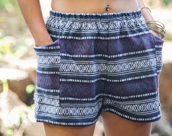 Cotton Gauze Boho Shorts: Women's Summer Outfit