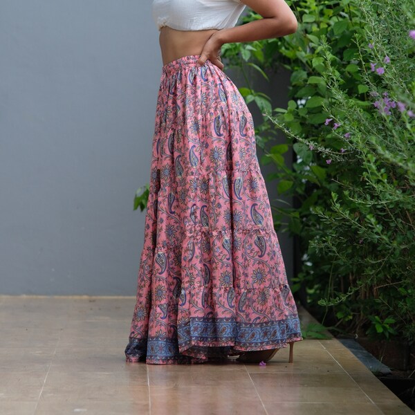 Cotton gauze skirt / Long Skirt / Maxi Skirt / Long Boho Skirt / Full Length Skirt / Cotton Skirt / Modest Skirt / Women's Skirt / Skirts