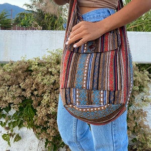 Umhängetasche// Hippie Tasche// Boho Tasche// Schultertasche// Geldbörse und Taschen // Zigeunertasche// Hanftasche// Umhängetasche// Crossbody-tasche// Damentasche
