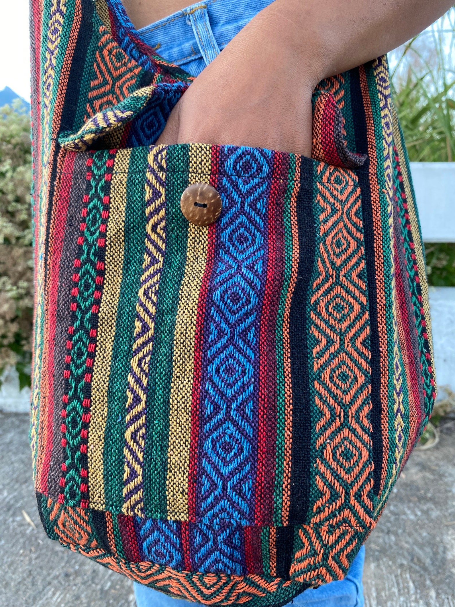 Man Crossbody Bag// Hippie Bag// Boho Bag// Tote Bag//Vintage Etsy