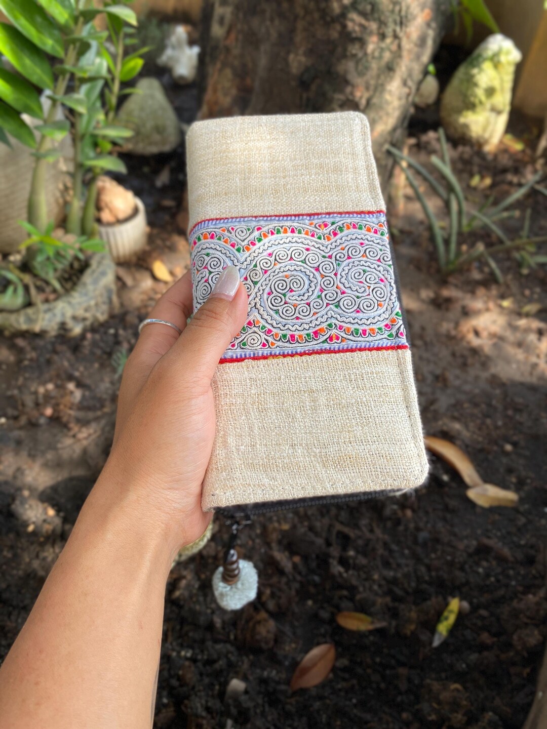 Handwoven Boho Wallet: Colorful Embroidered Clutch - Etsy
