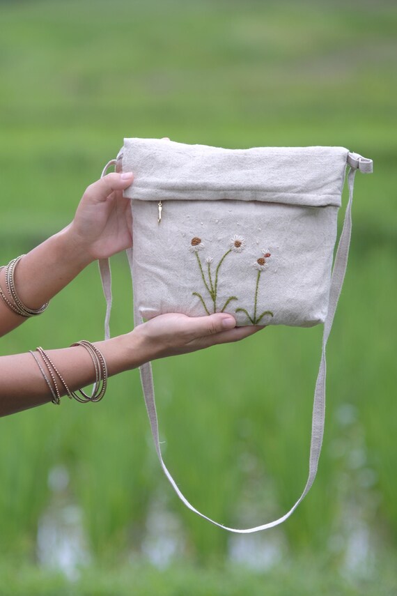 Hand Embroidery Bag / Shoulder Bag / Women's Bag/ Bag / Etsy