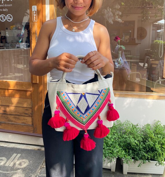 Bolso bordado a mano Bolso étnico bohemio Bolso bohemio