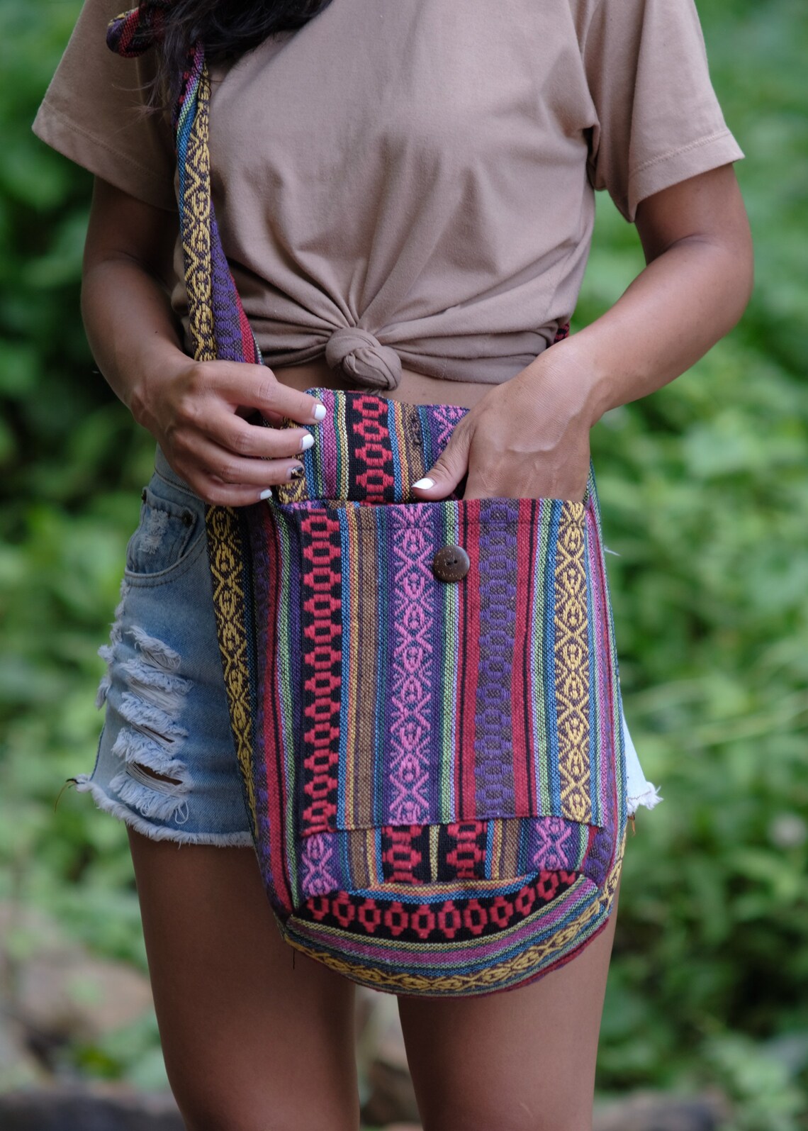 Man Crossbody Bag// Hippie Bag// Boho Bag// Tote Bag//Vintage Etsy
