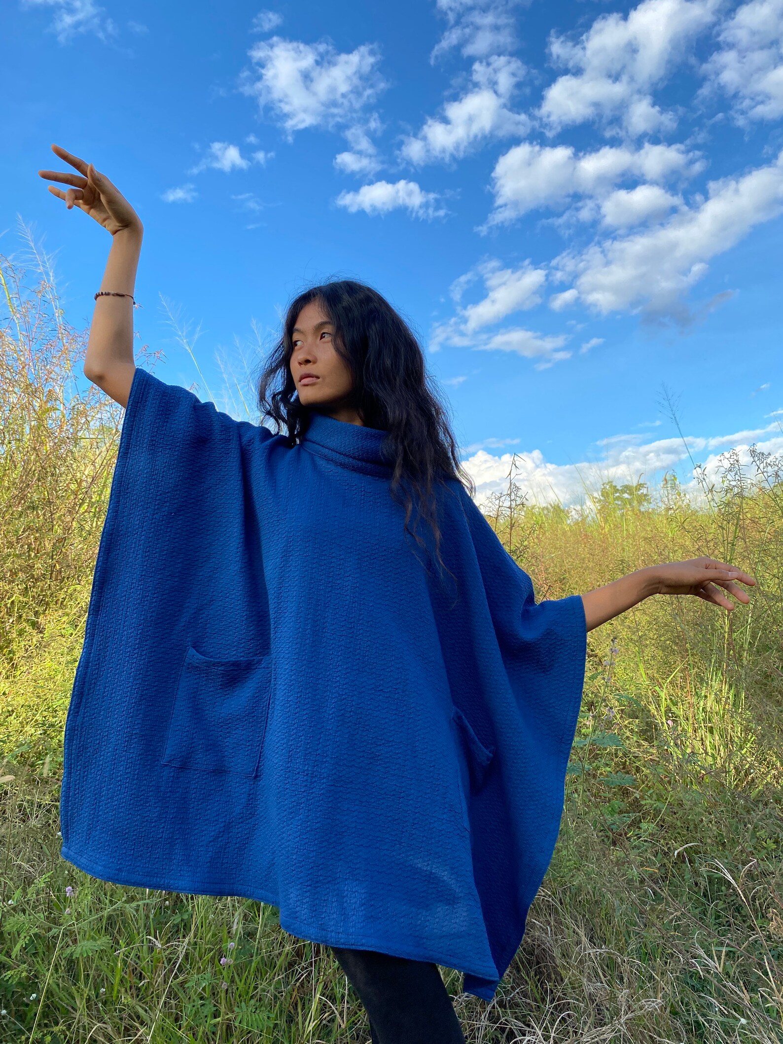 Turtleneck Poncho/ Cardigans Sweaters / Womens ponchos/ Etsy