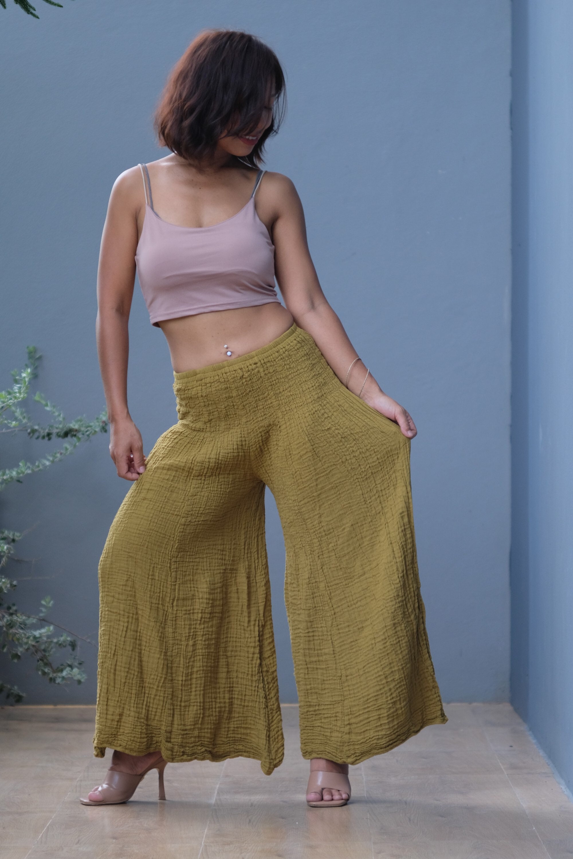 Plus Size Silk Pants -  Israel