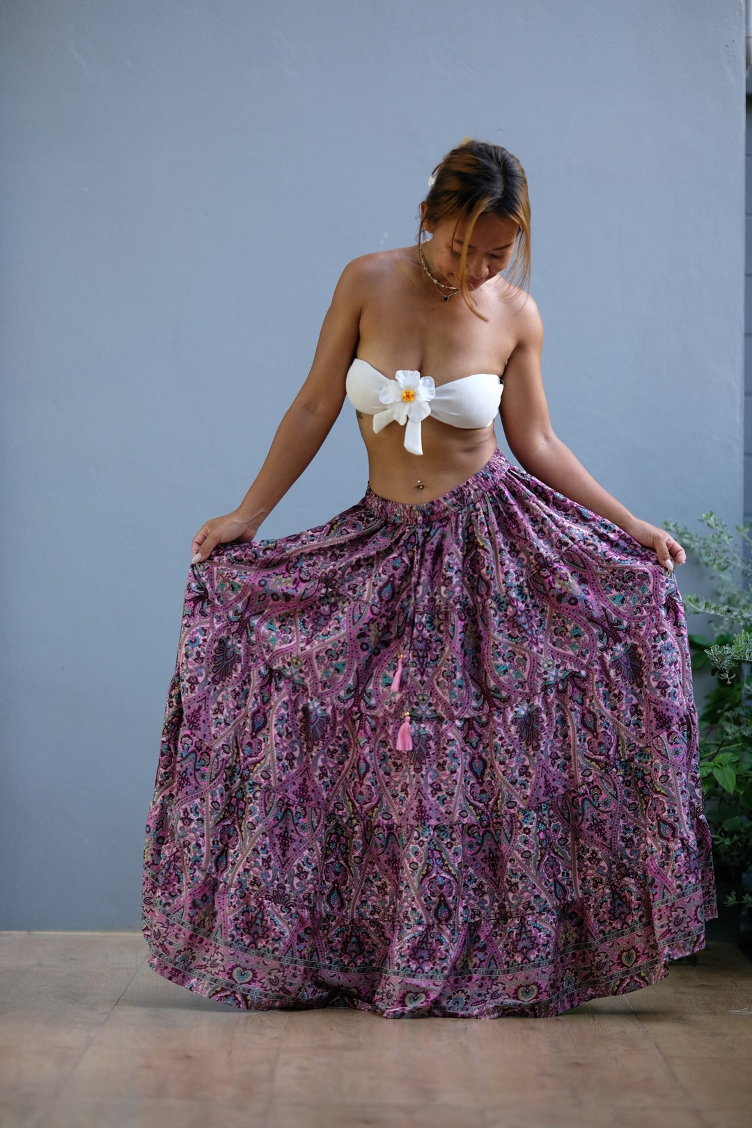 CD Gauze Skirt Black Polyester