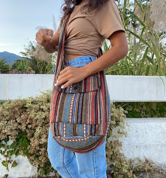 Buy 3 Pieces Bohemian Hippie Bags Ethnic Style Shoulder Bags Boho Crossbody  Bag Cotton Aesthetic Bag for Women Men Unisex Tourist Online at  desertcartINDIA