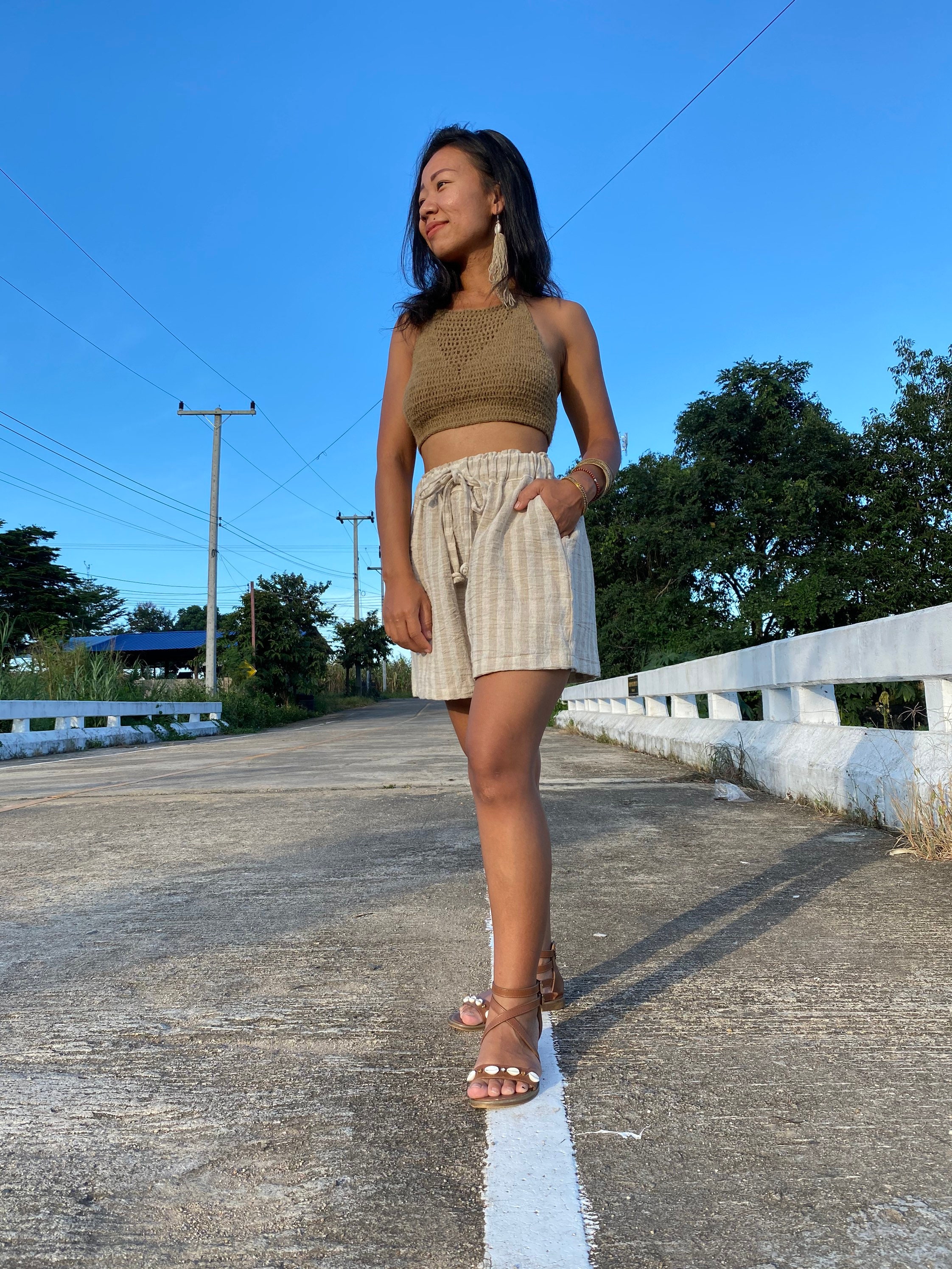 Linen Shorts // Boho Shorts // Womens 