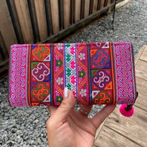 Cartera Boho / Cartera de Mujer / Cartera con Monedero / Cartera RFID / Regalo para Ella / Cartera de Moda para Mujer / Cartera con Cremallera / Cartera
