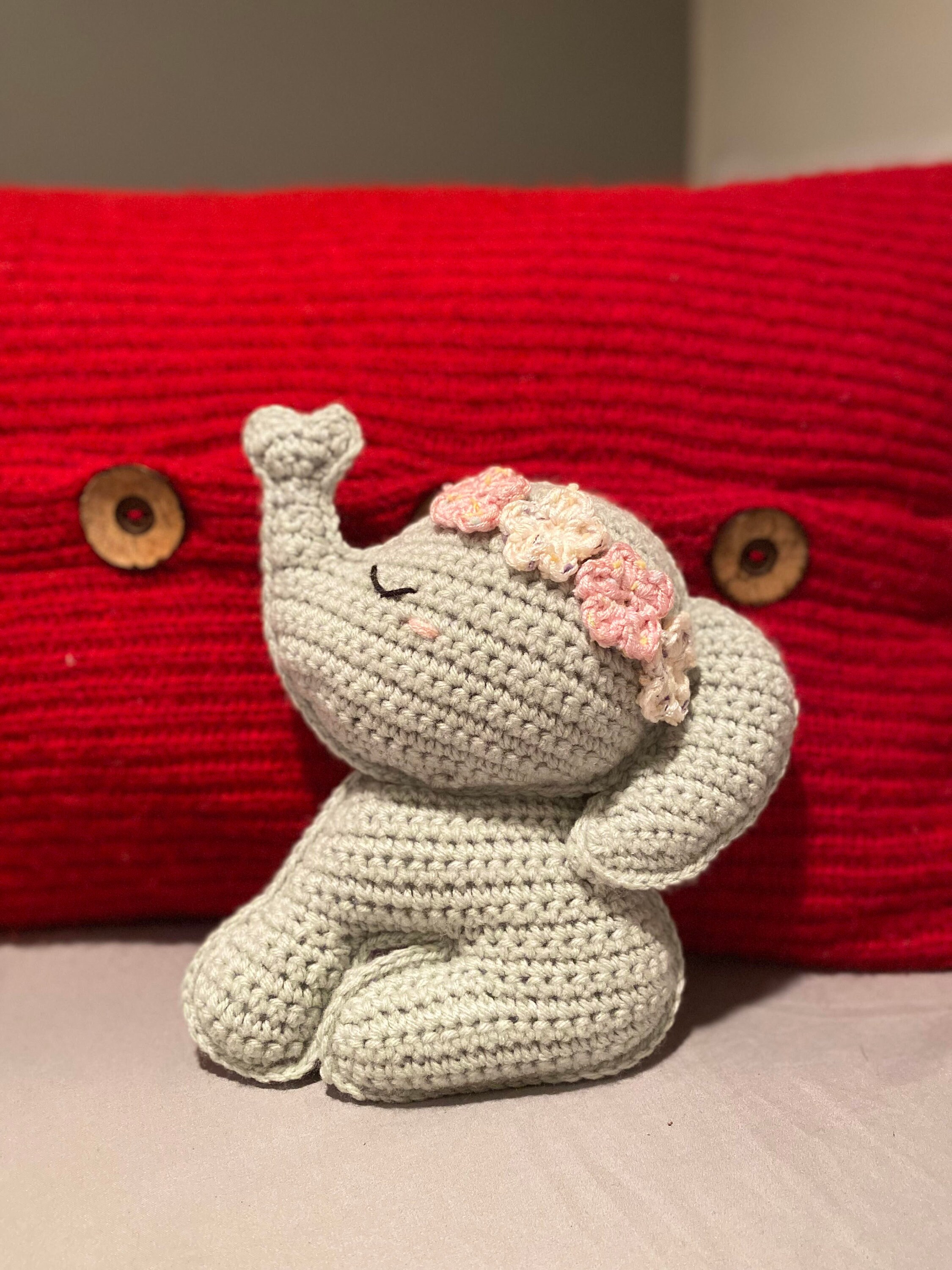 Elephant Stuffed Animal Elephant Crochet Plush Elephant Etsy