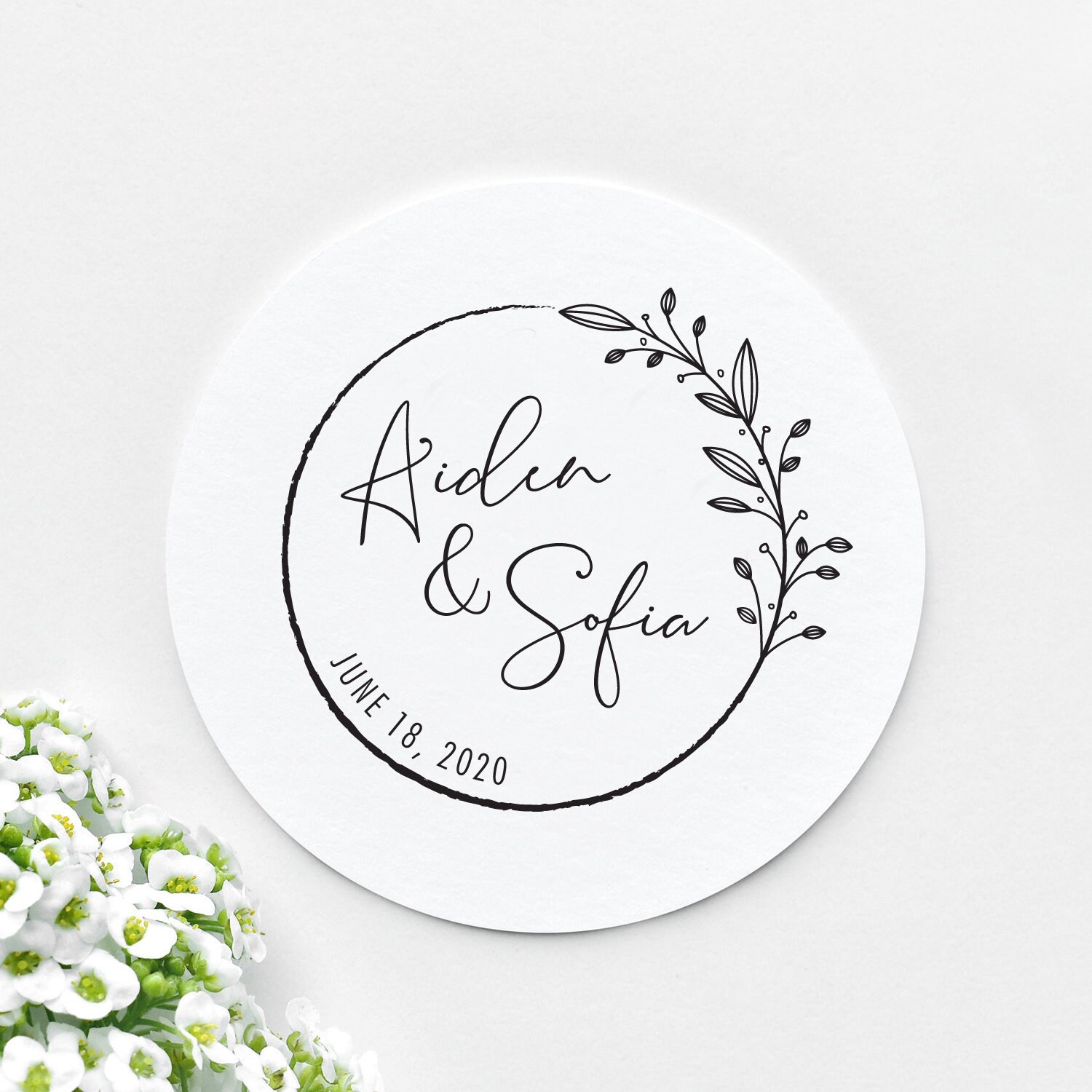 CUSTOM WEDDING STAMP Personalized Wedding Stamp Wedding Etsy