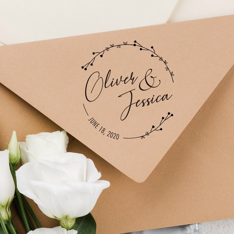 CUSTOM WEDDING STAMP Wedding Stamp Personalized Wedding Etsy