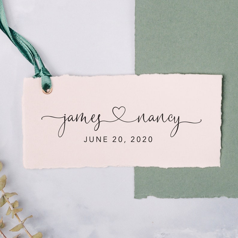 Custom WEDDING STAMP Save the Date Personalized Wedding Etsy