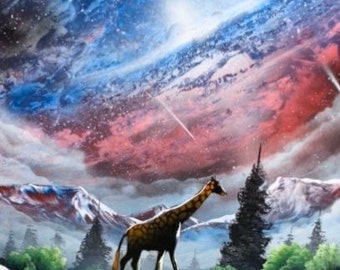 Giraffe - Spray Paint Art